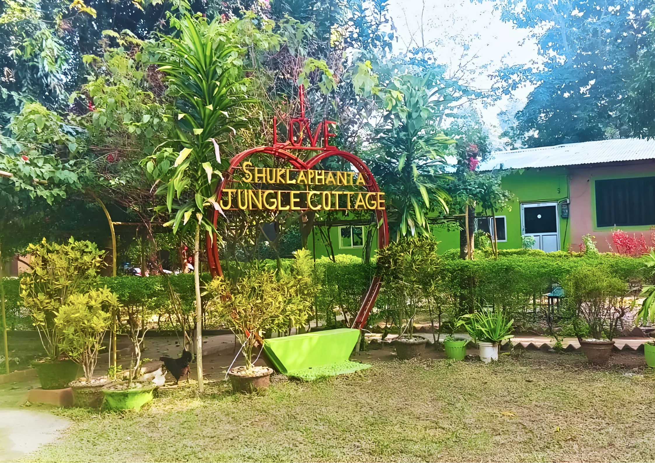 Shuklaphanta Jungle Cottage exterior — eco lodge at Kanchanpur, Far-Western Nepal
